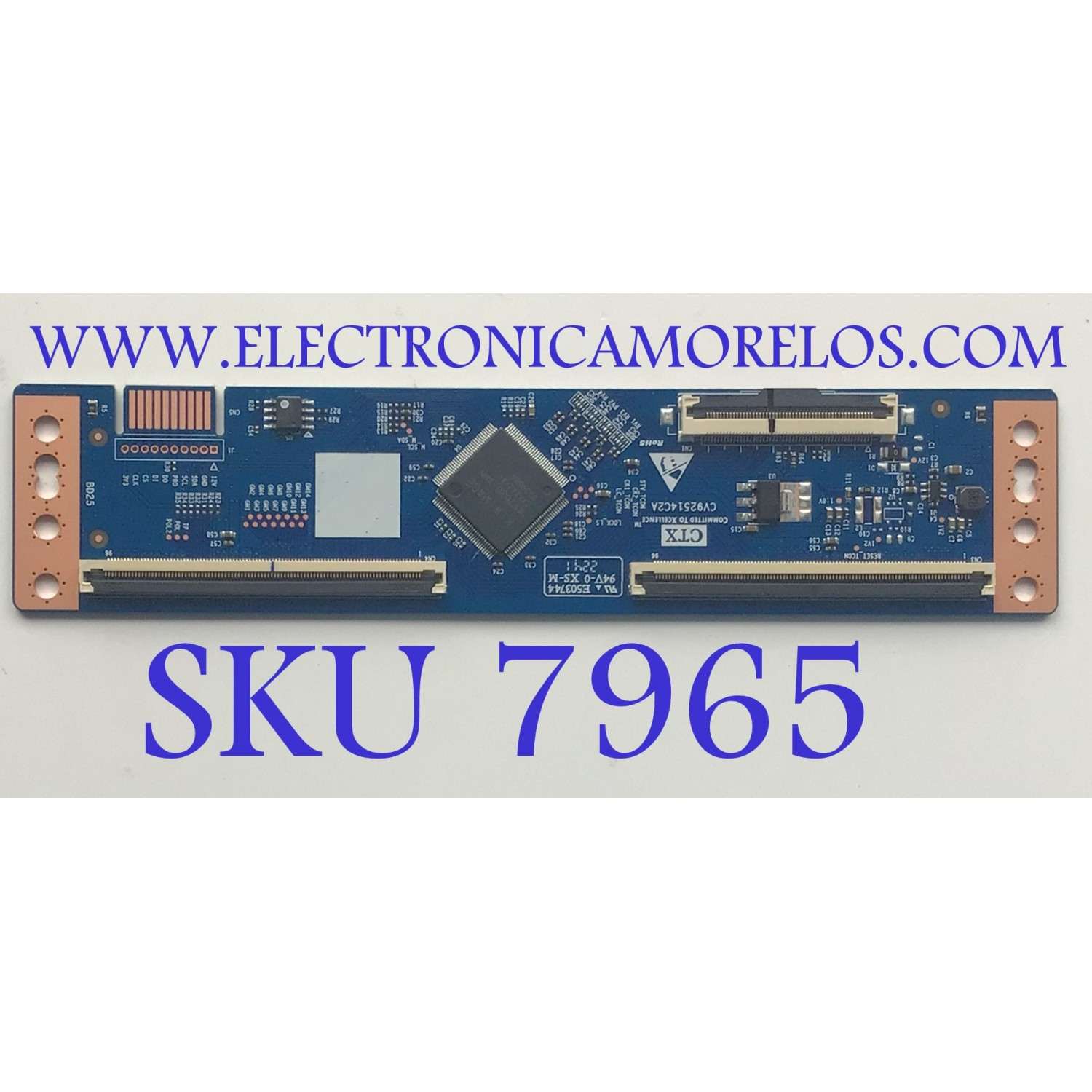 T-CON ORIGINAL PARA TV JVC / NUMERO DE PARTE CV500U5-T01.4K / CV92514C2A / 2207CVAQ216 / 2101403934 / MODELO SI50URF / PG50SKA / 100012585 50"